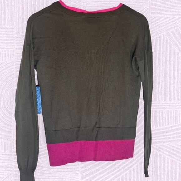 Simply Vera Wang Size Small Pink Lace Cardigan  Mother of Pearl Buttons  Y2K - Picture 4 of 11